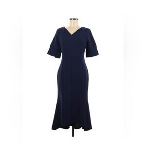 Beautiful trumpet hem blue dress